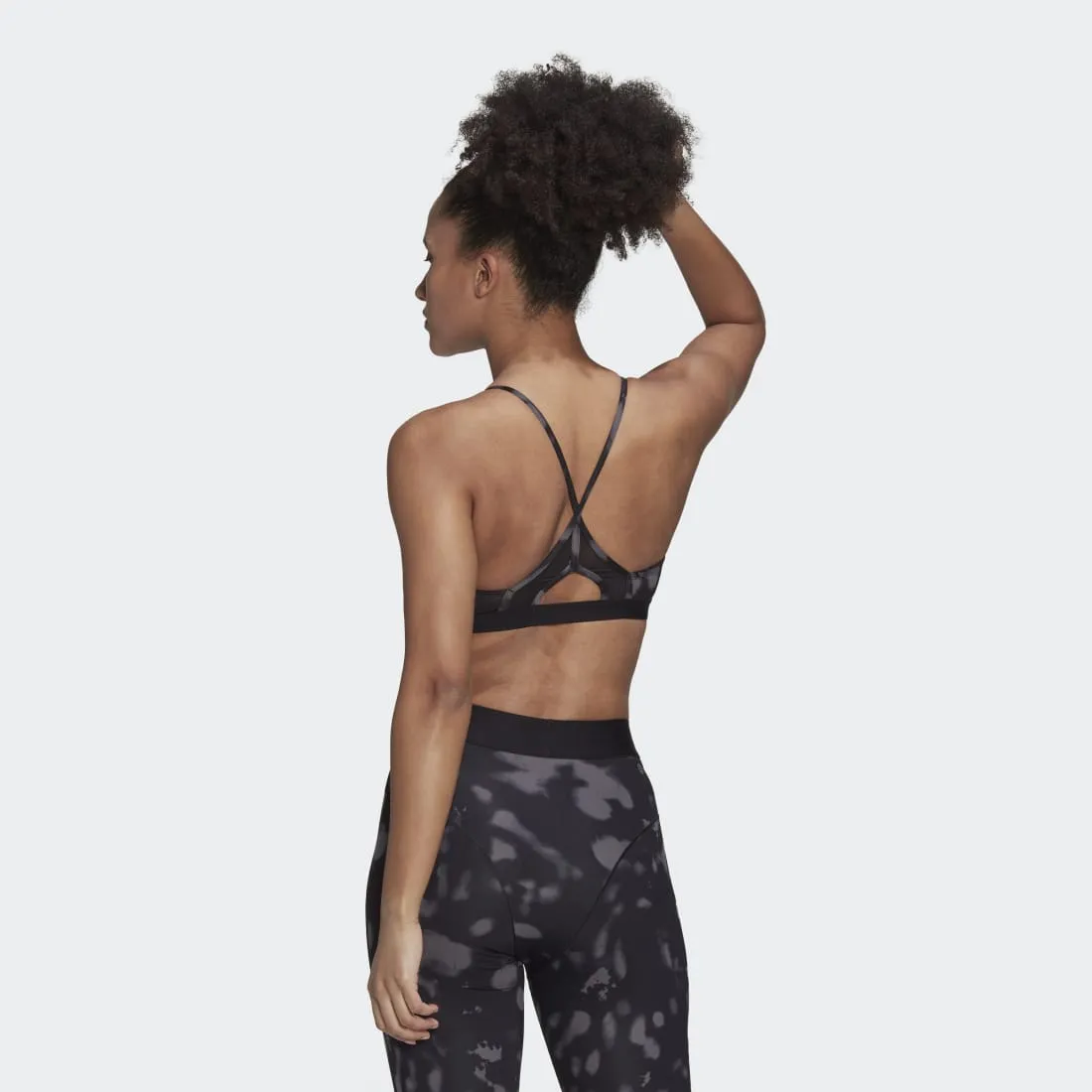 adidas Aeroreact Light-Support Hyperglam Women's Printed Bra