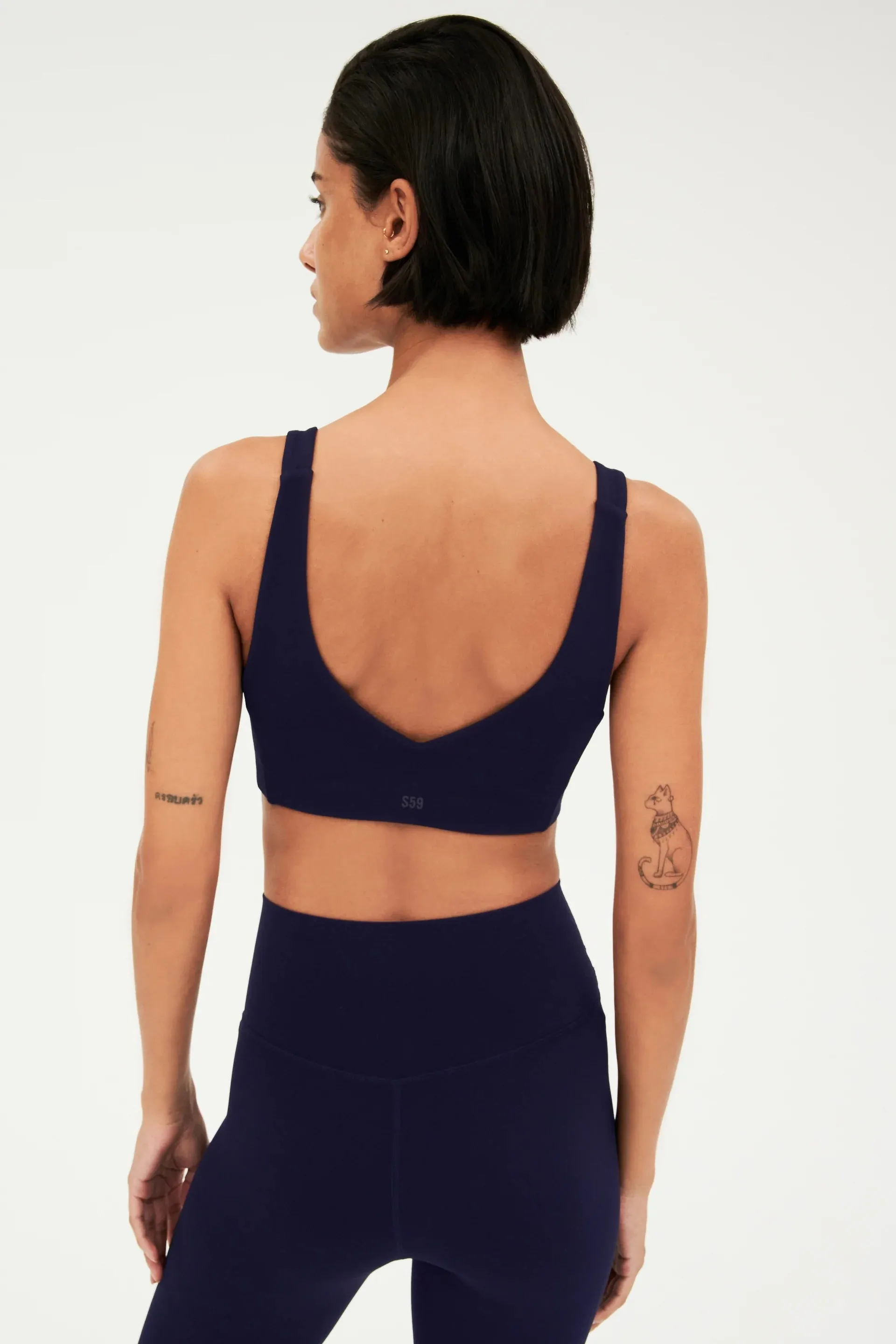 Airweight Scoop Back Bra, Indigo