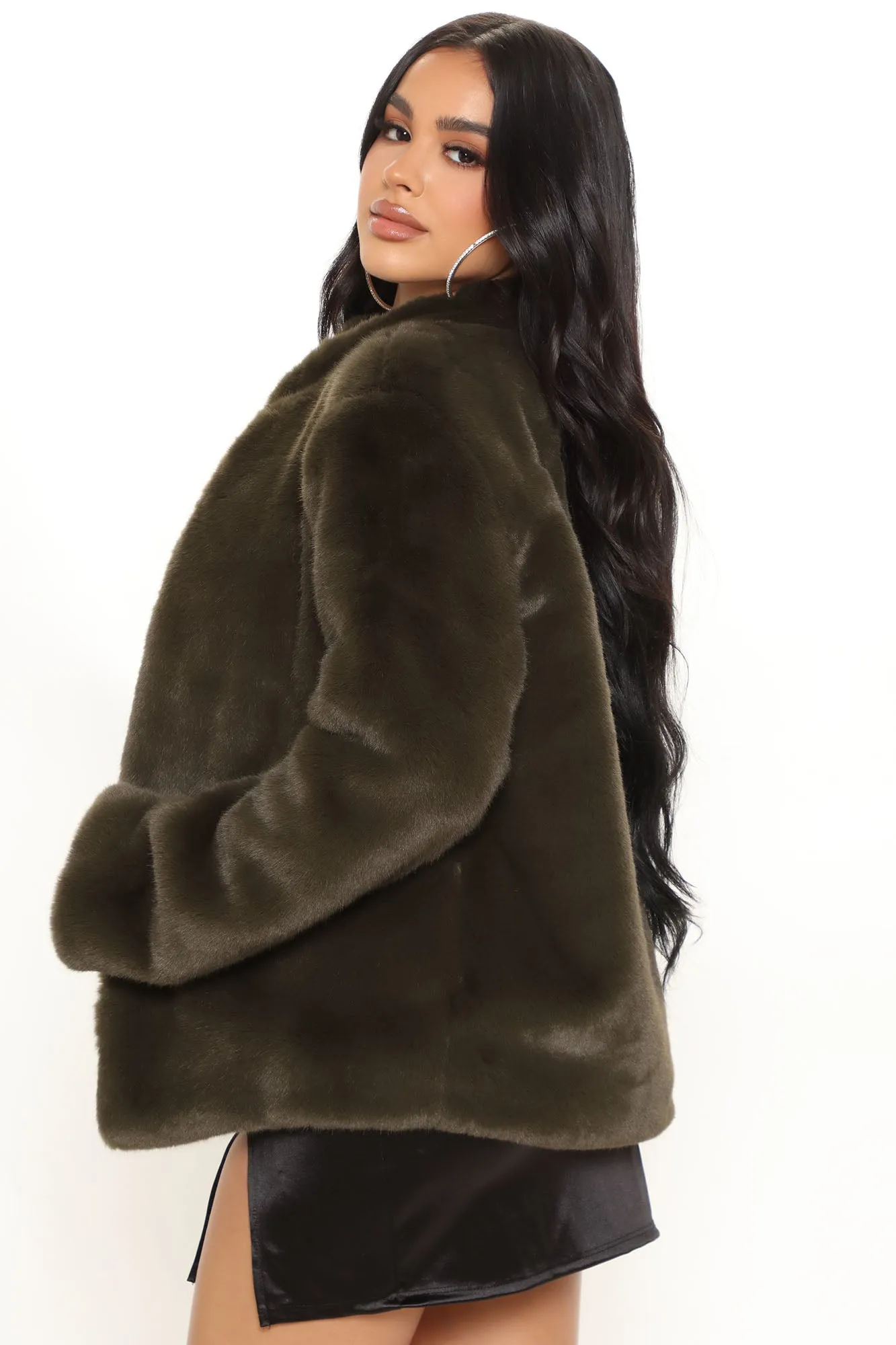 All The Feels Coat - Olive