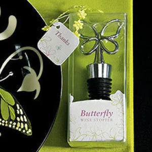 BUTTERFLY WINE STOPPER IN GIFT PACKAGING