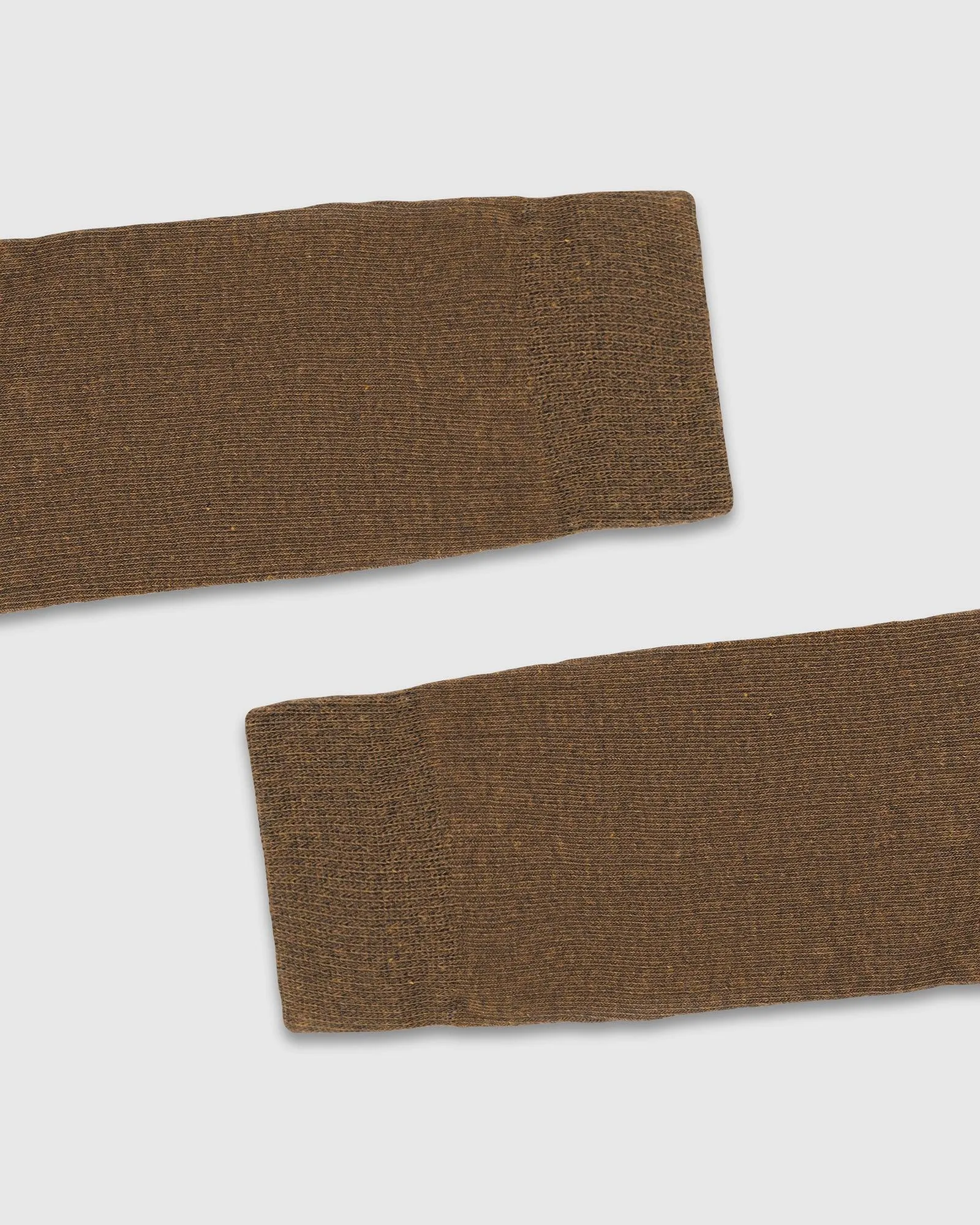 Cotton Tobacco Brown Textured Socks - Turkey