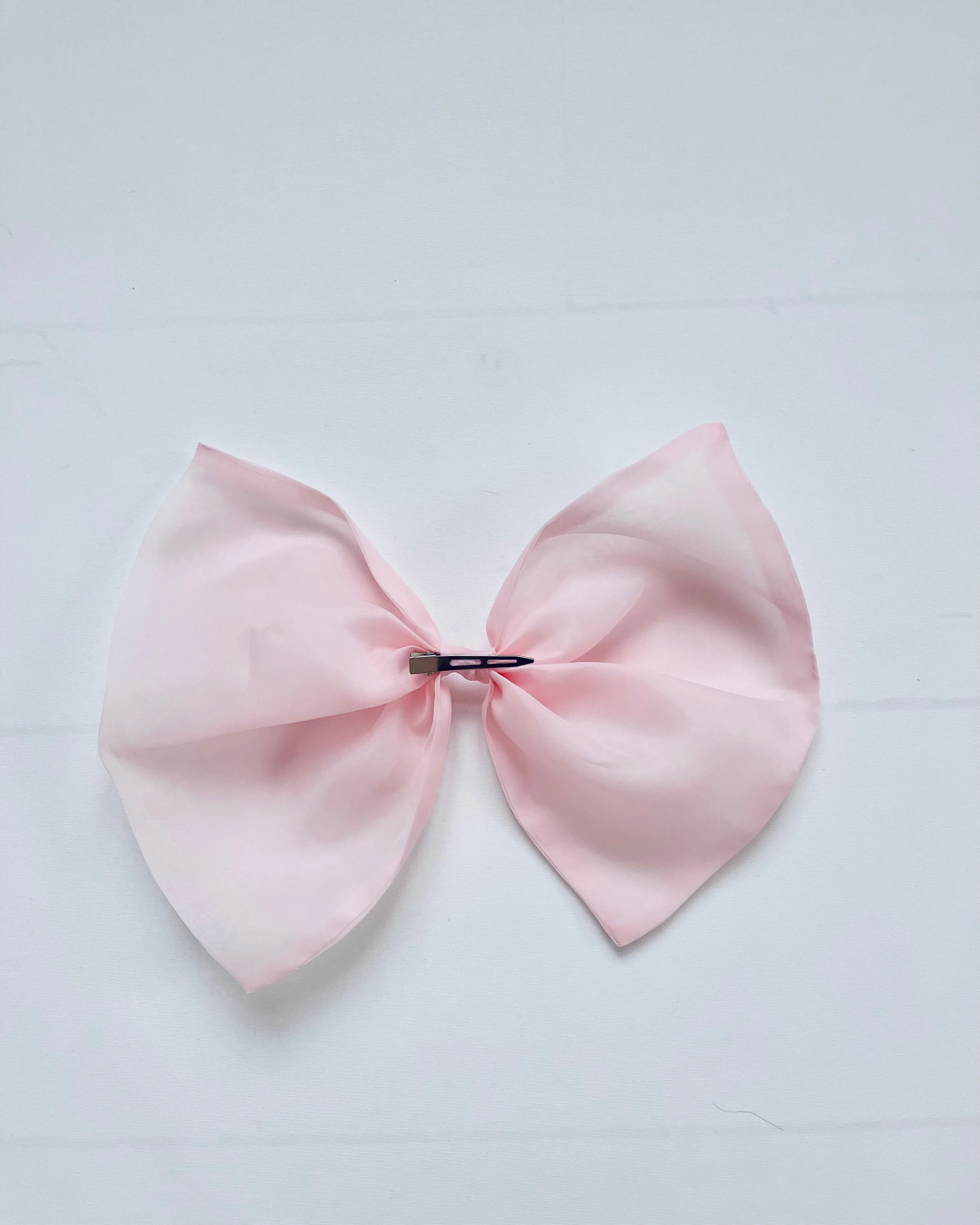 DOLLY WORLD BIG ORGANZA HAIR BOW dollypink