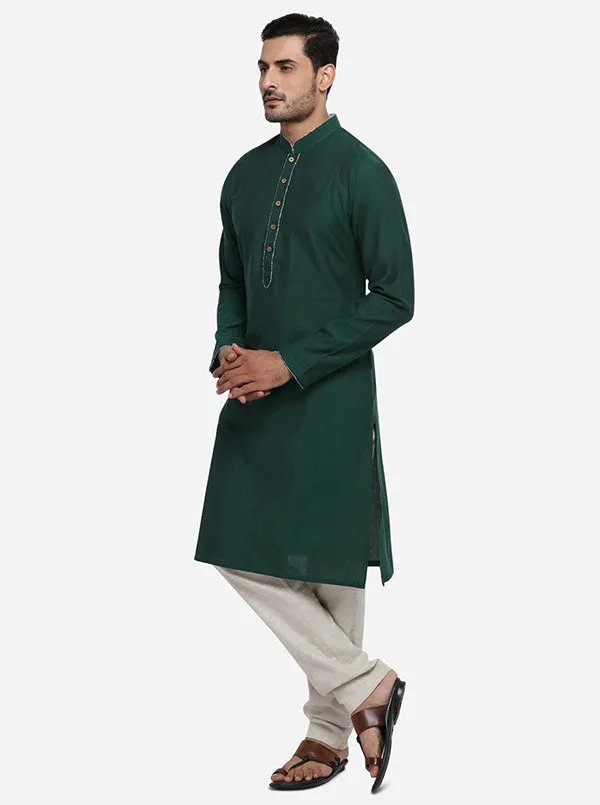 Emerald Green Kurta | Azania