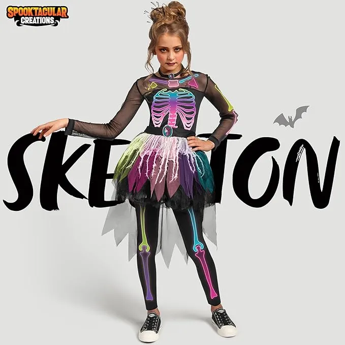 Halloween Girls Skeleton Costume