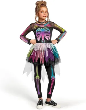 Halloween Girls Skeleton Costume