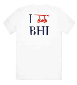 Island Tee - BHI Cart - White