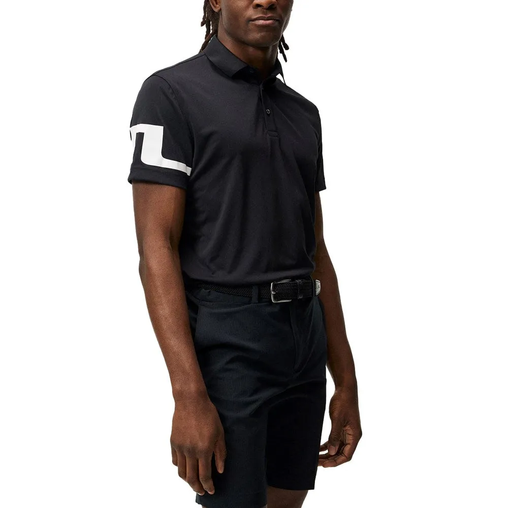 J.Lindeberg Heath Regular Fit Golf Shirt - Black