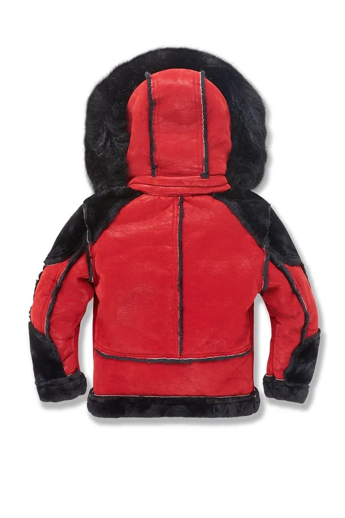 Jordan Craig LEGACY EDITION MOTO SHEARLING JACKET Kids -BRED