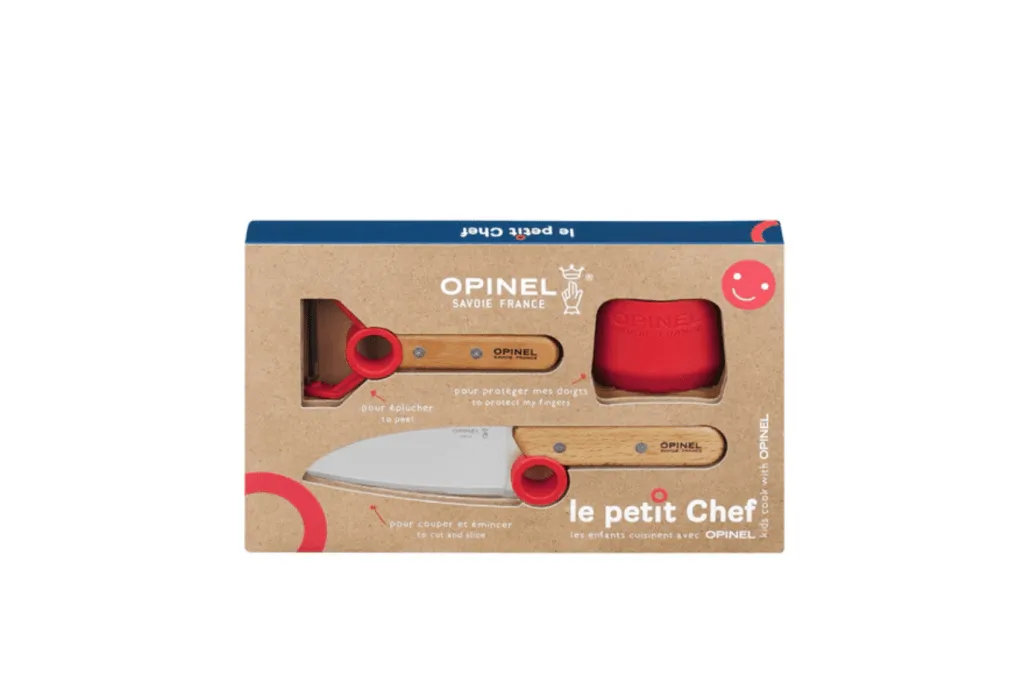 Le Petit Chef Knife, Peeler, and Finger Guard Box Set