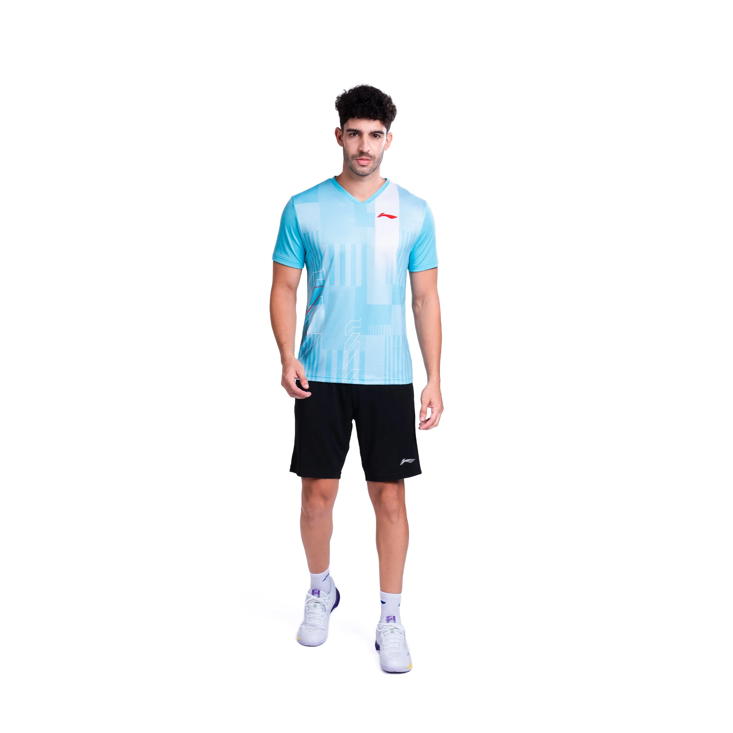 Li-Ning Stroke T-Shirt (SEA BLUE ; M)