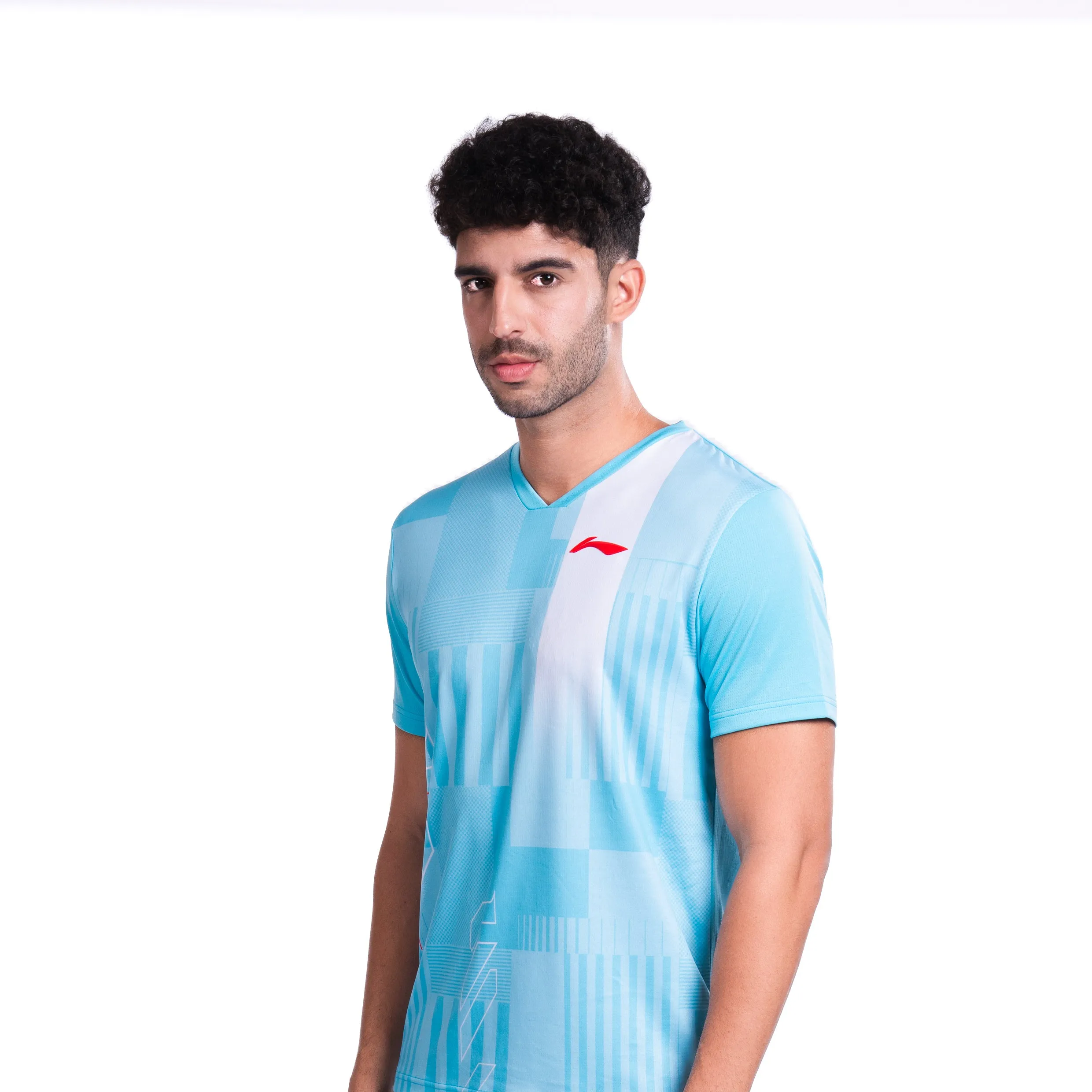 Li-Ning Stroke T-Shirt (SEA BLUE ; M)