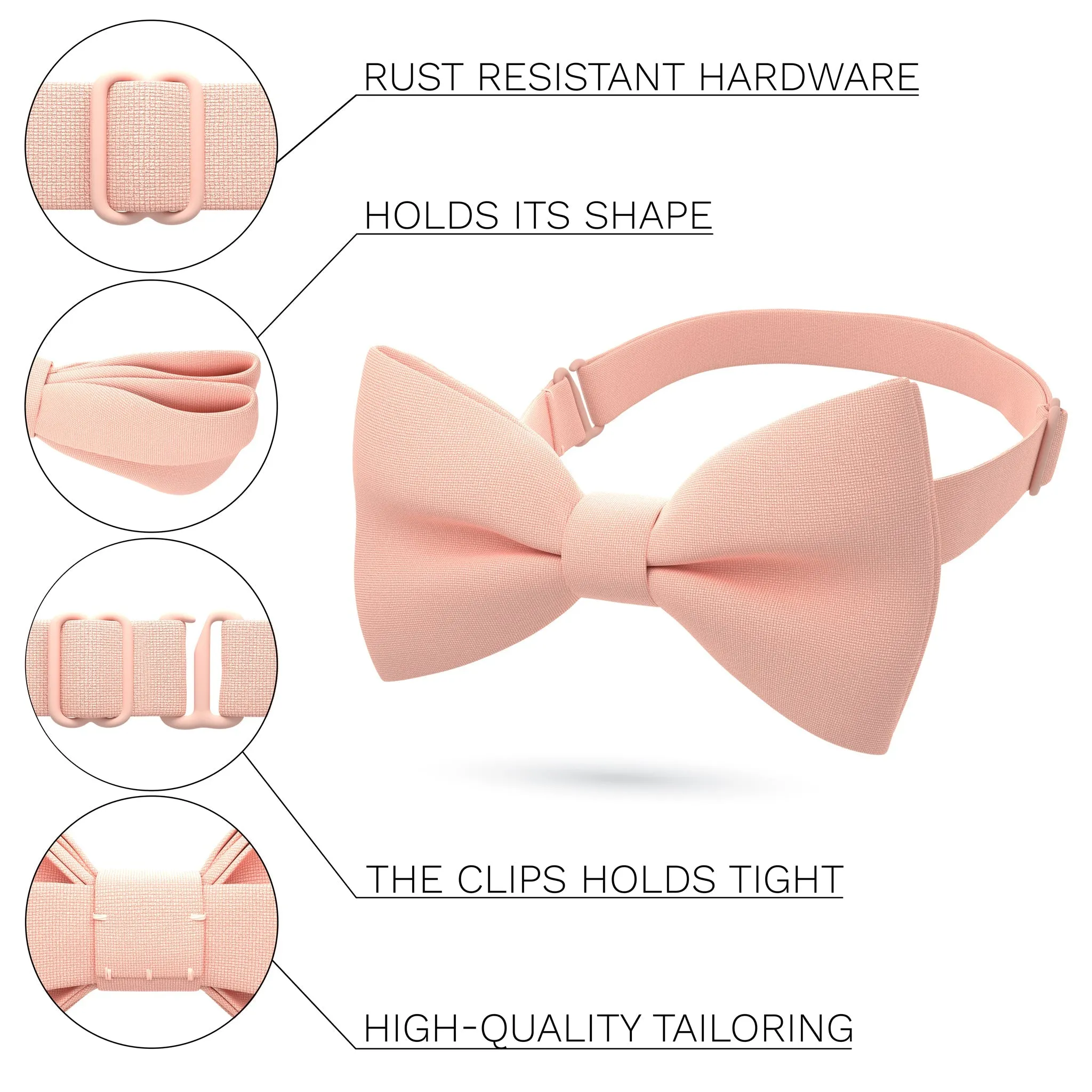 Light Peach Bow Tie