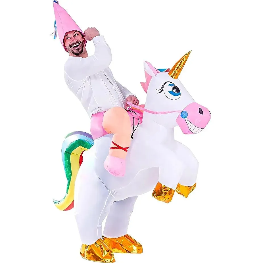 Light-up Unicorn Ride-On Inflatable Costume