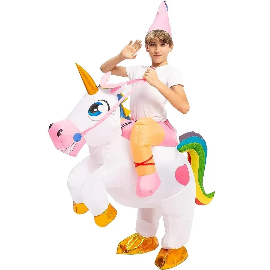 Light-up Unicorn Ride-On Inflatable Costume