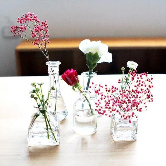 Mini Glass Vases - Set of 3