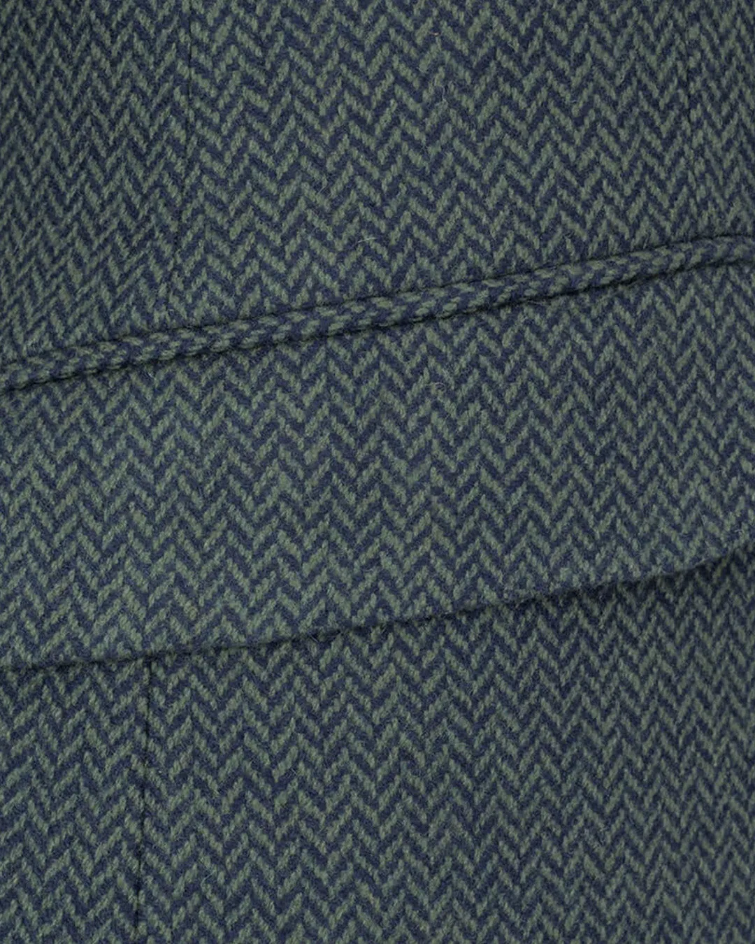 Navy Chevron Quilted Jacket