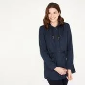 Navy Long Length Rain Coat