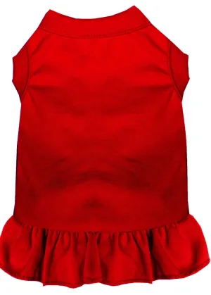 Plain Pet Dress Red Lg (14)