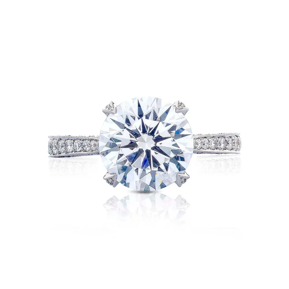 Platinum Diamond Cathedral Engagement Ring