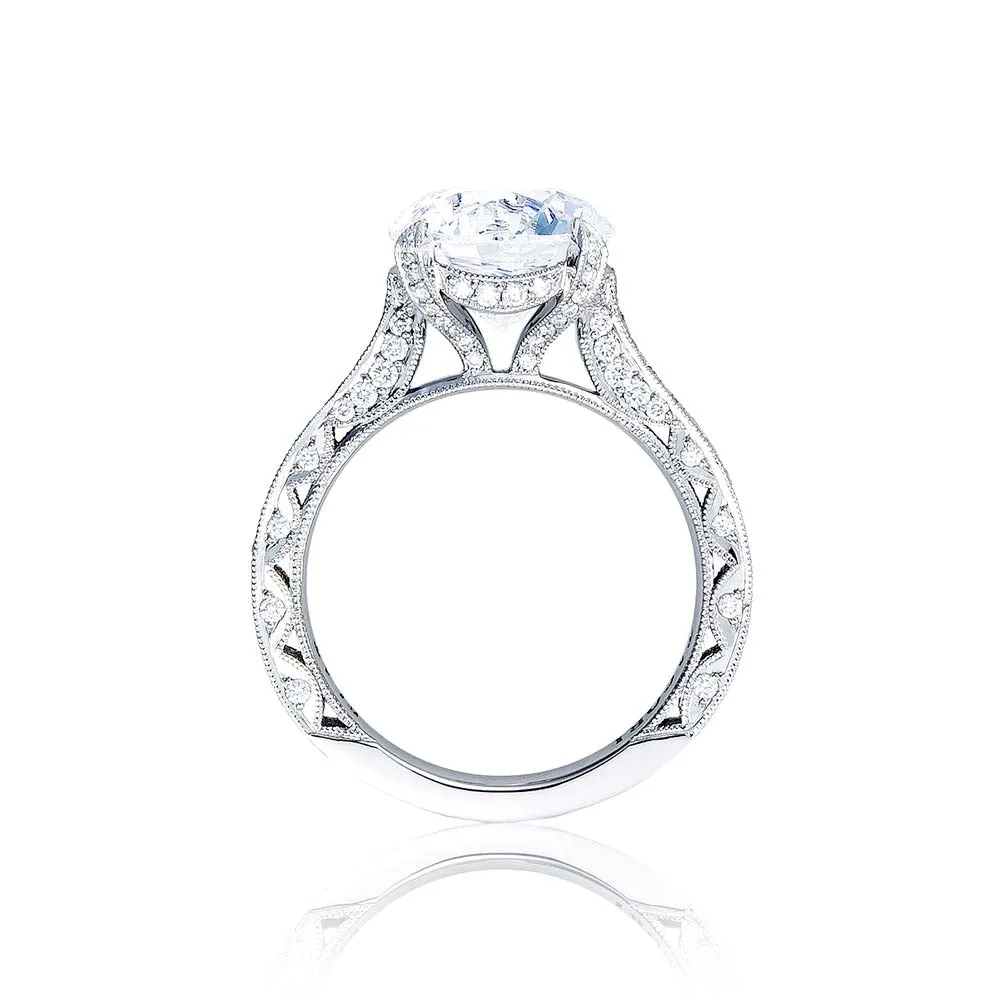 Platinum Diamond Cathedral Engagement Ring