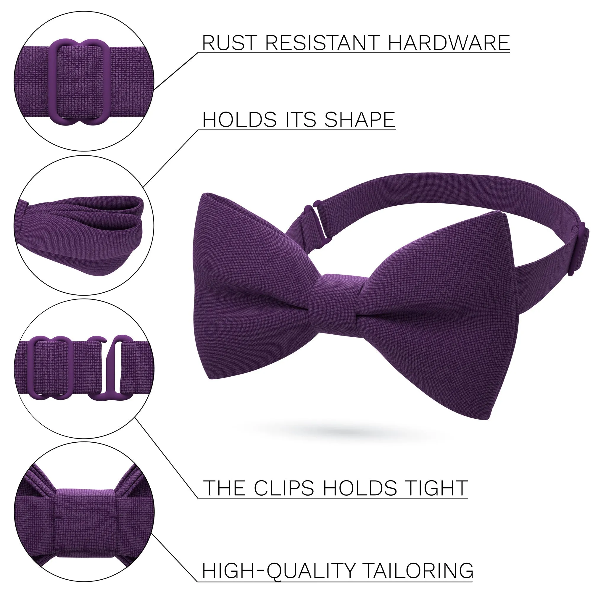 Plum Bow Tie