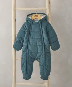 Quilted Pramsuit - Blue