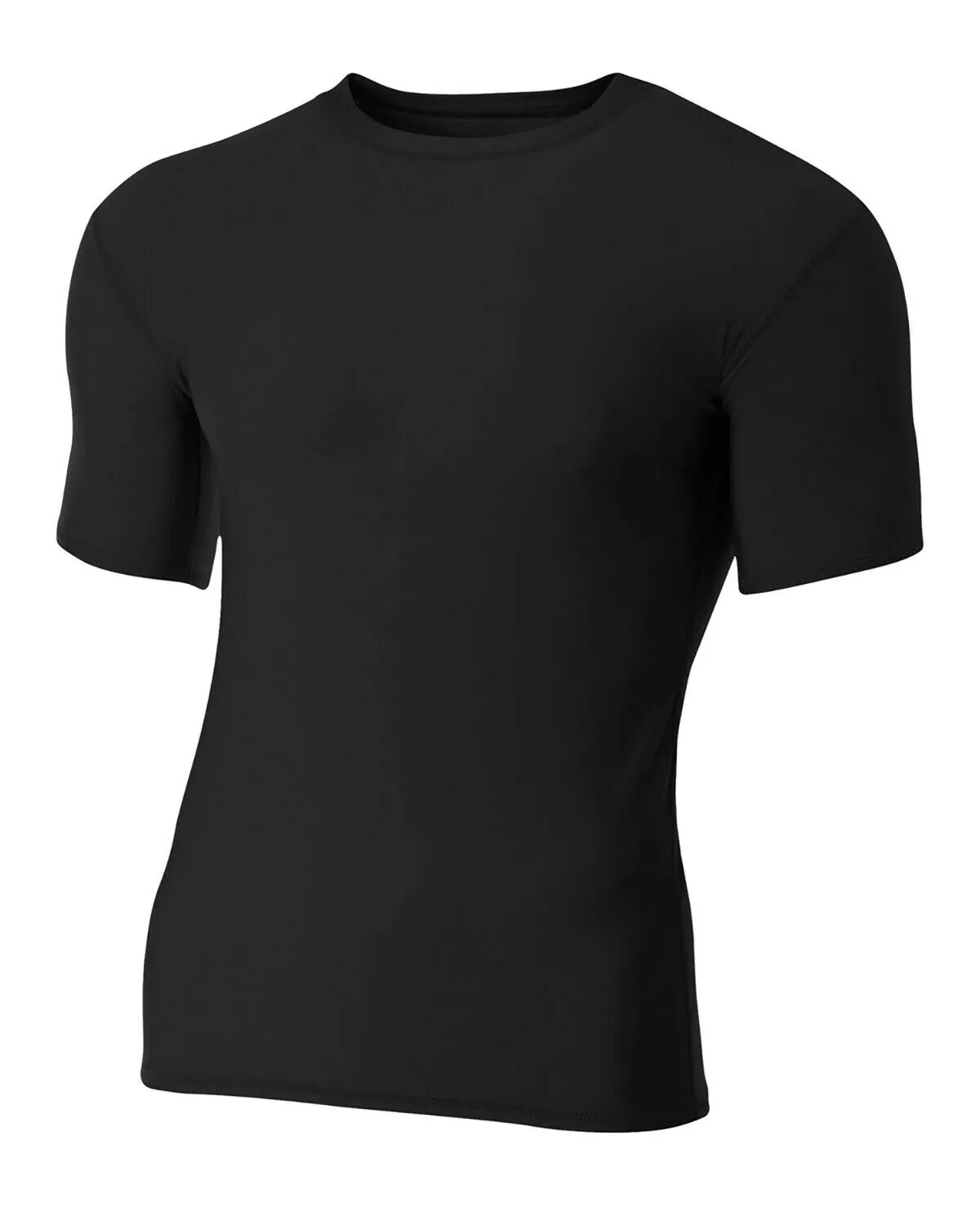 Rash Guard, Short Sleeve, Black