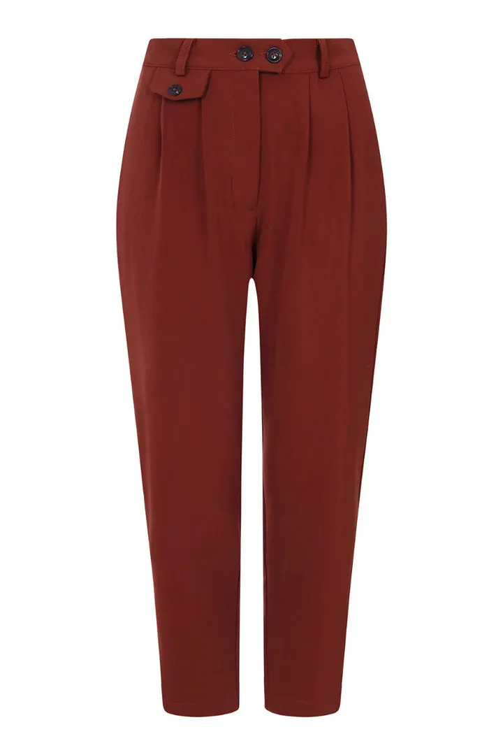 Ravenwood Cropped Trousers in Brown