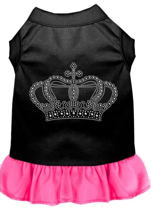 Rhinestone Crown Dress Black With Bright Pink Med (12)