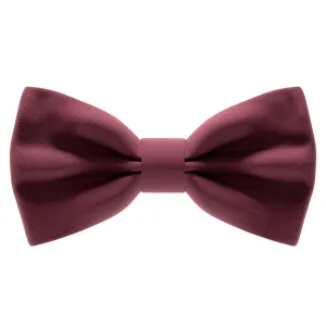 Satin Dark Red Bow Tie