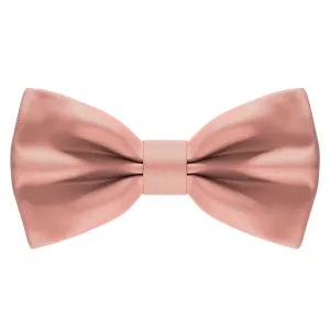 Satin Powder Peach Bow Tie