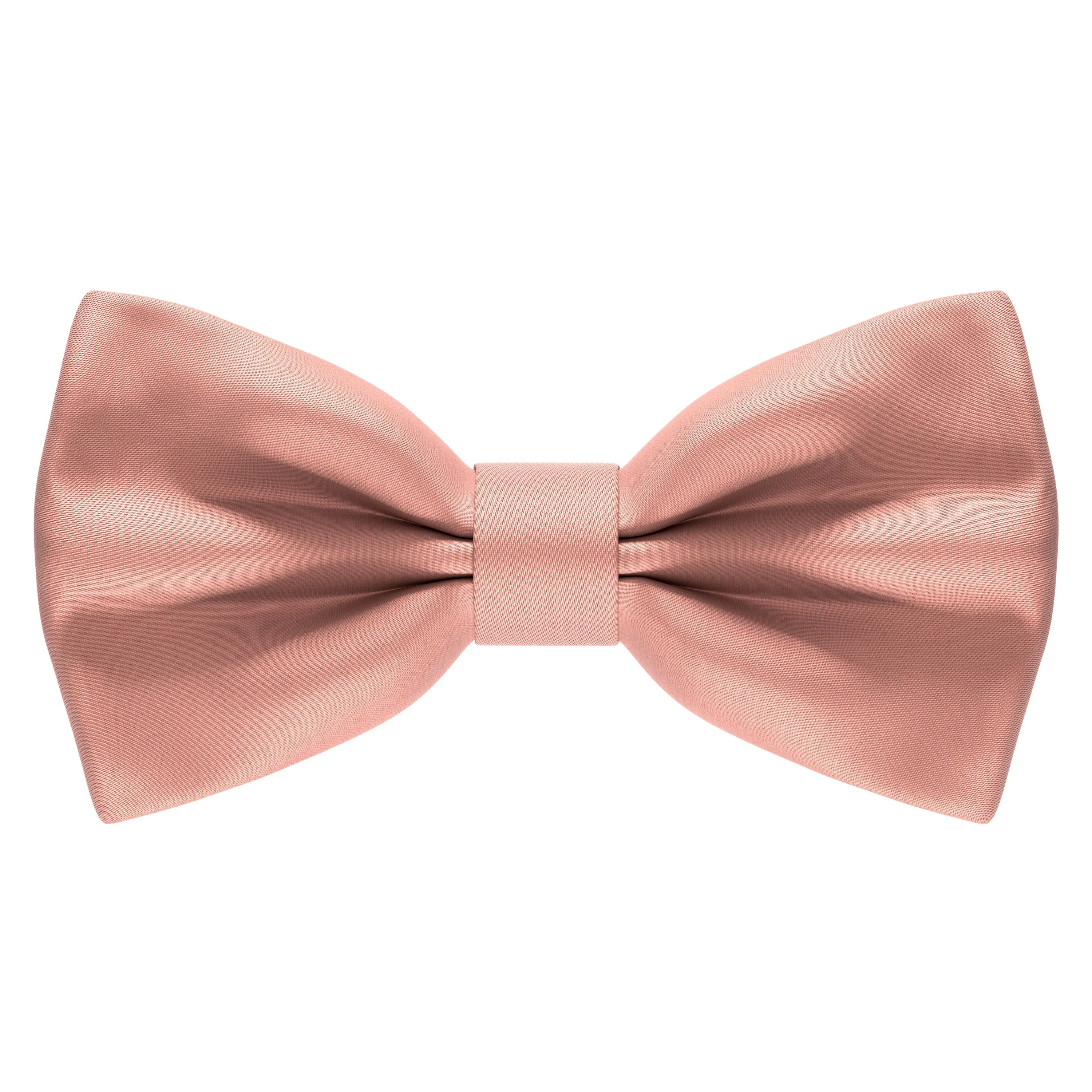 Satin Powder Peach Bow Tie