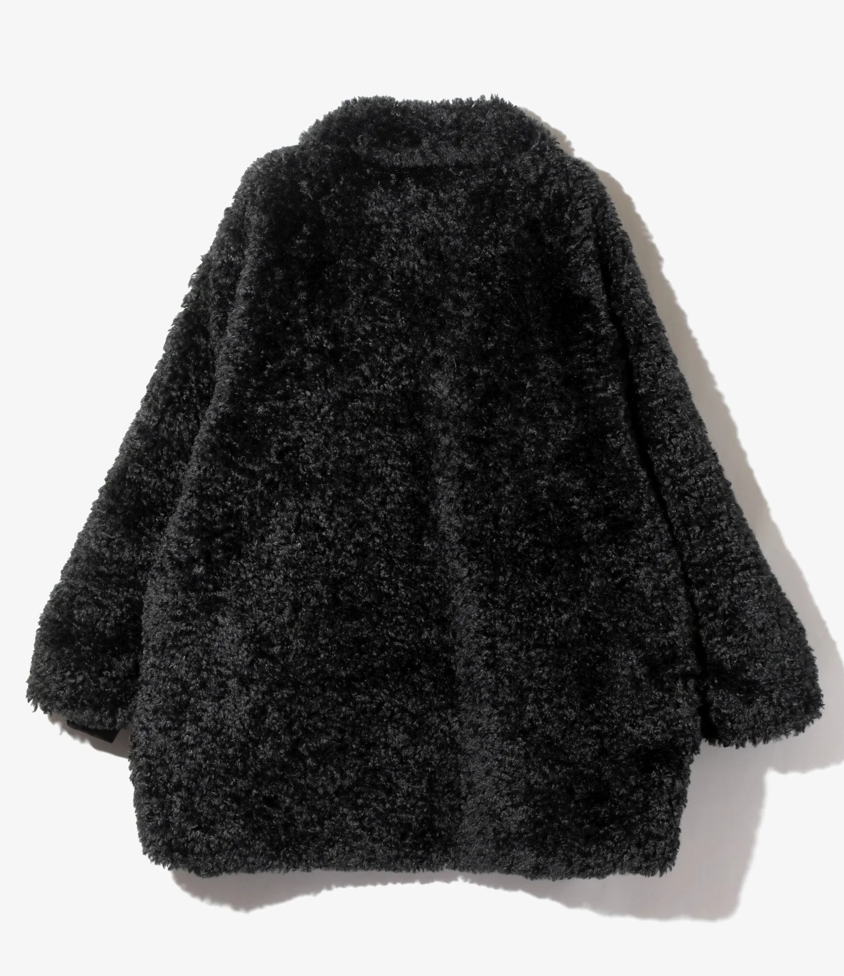 SC Fur Jacket – Black Poly Curly Fur