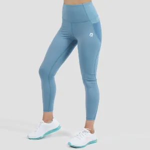 Side Mesh Fitness Leggings (Blue)