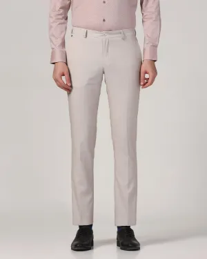 Slim Fit B-91 Formal Beige Textured Trouser - Harley