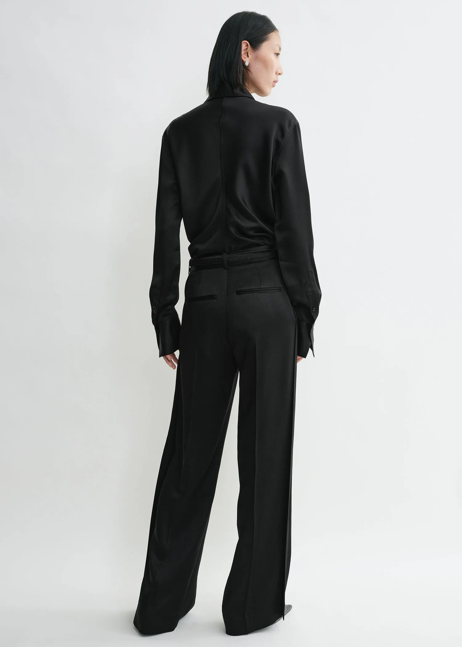 Slouch waist shirt black