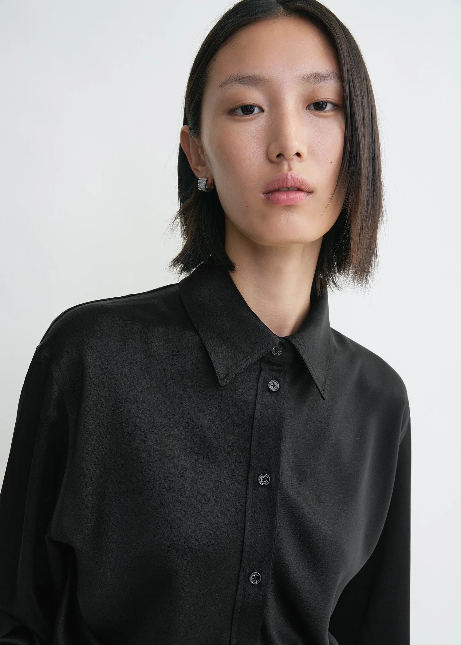 Slouch waist shirt black