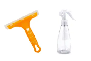 Small Spray Bottle and Squeegee