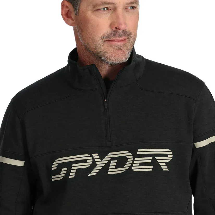 Spyder Speed Half Zip Mens Fleece Black