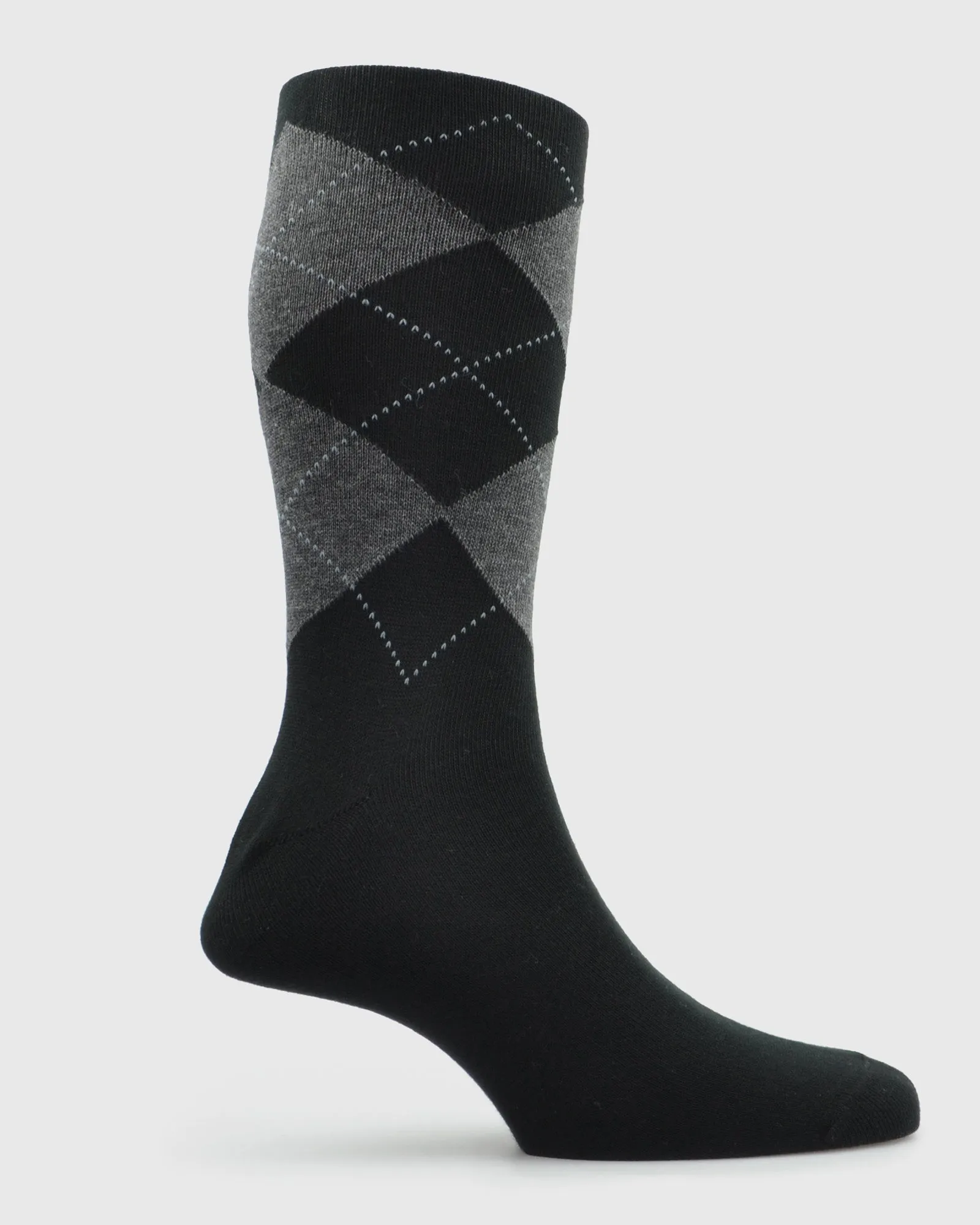 VISCONTI A.SRGYLE TEXTURED CHARCOAL SOCKS