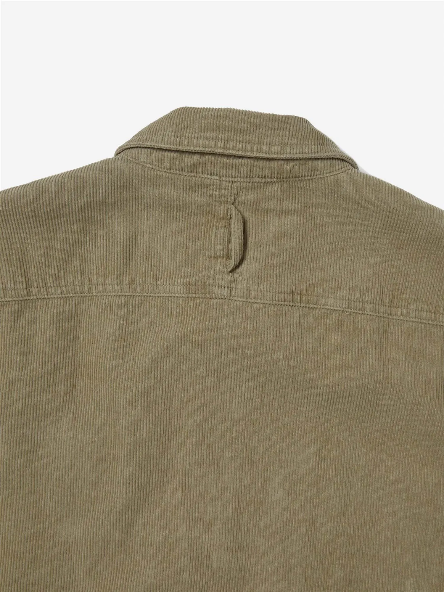 Washed Corduroy Zip Jacket - Khaki