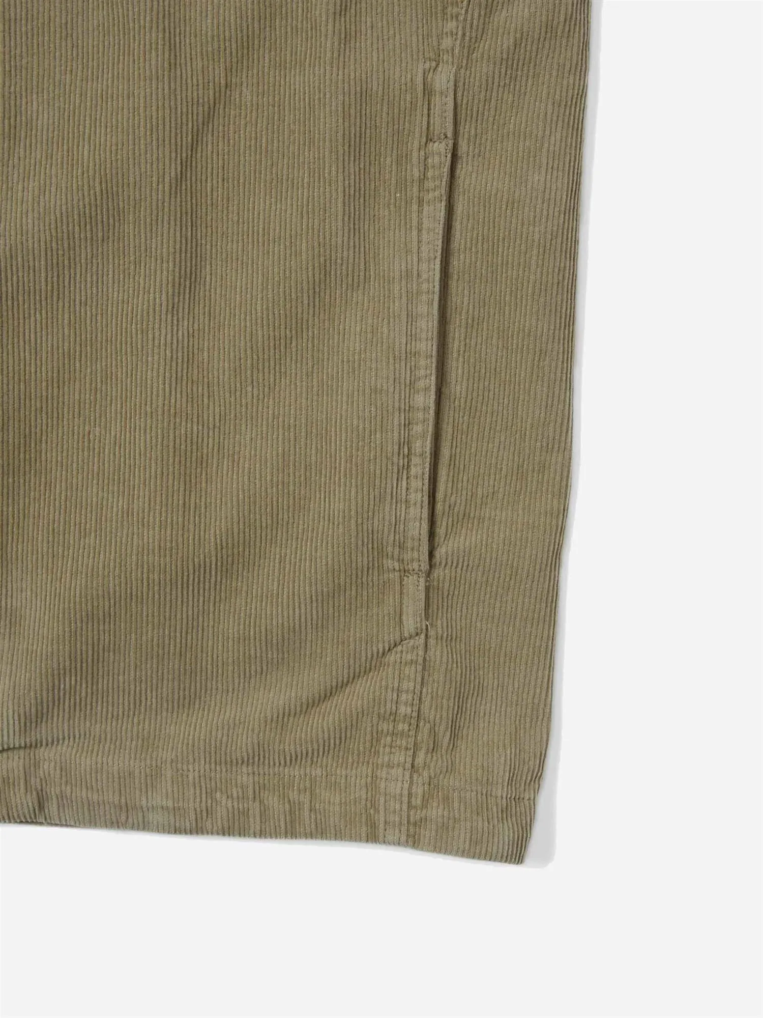 Washed Corduroy Zip Jacket - Khaki