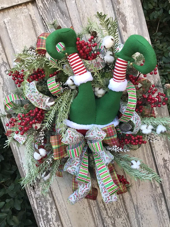 Whimsical Elf Wreath