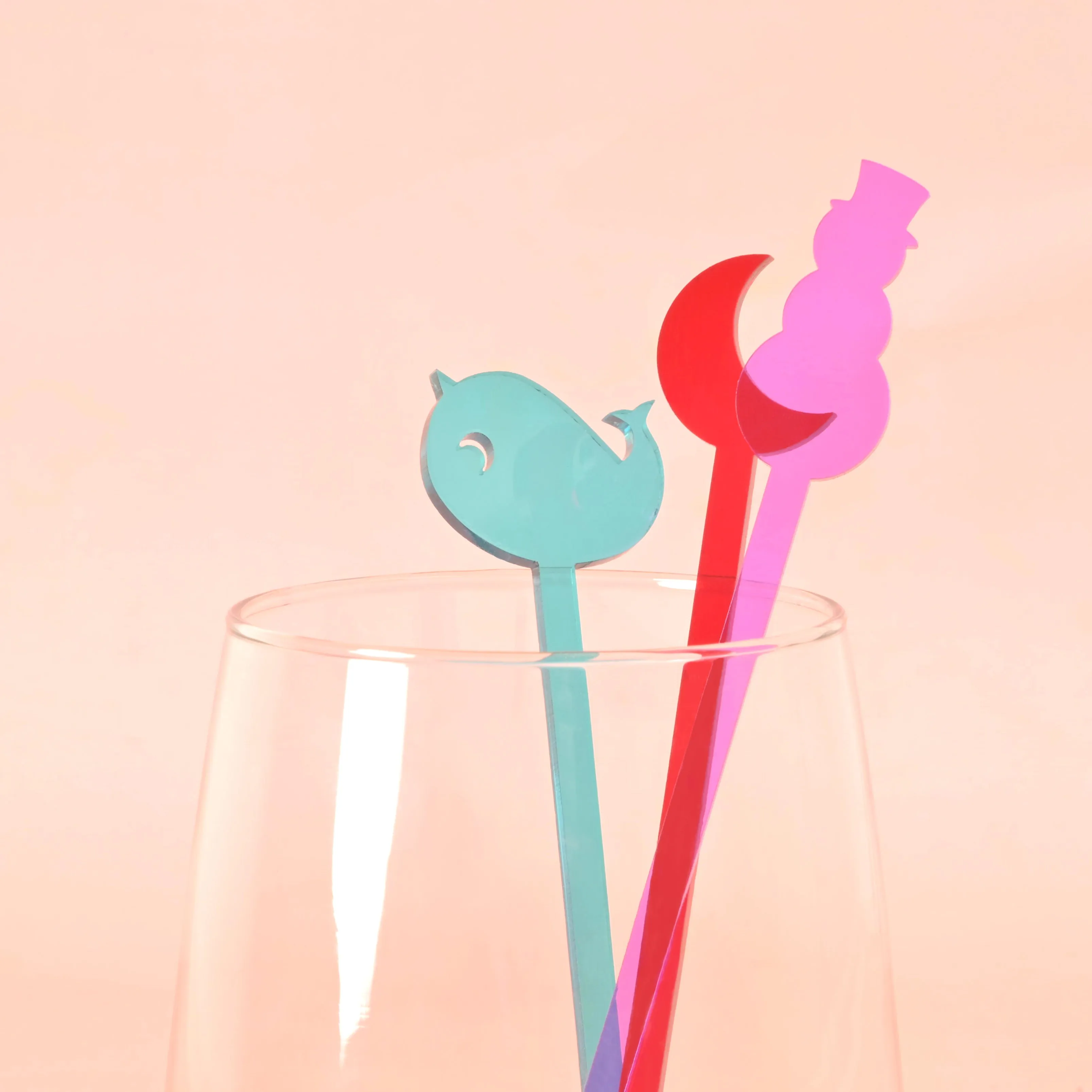 Whimsical Friends Stir Sticks