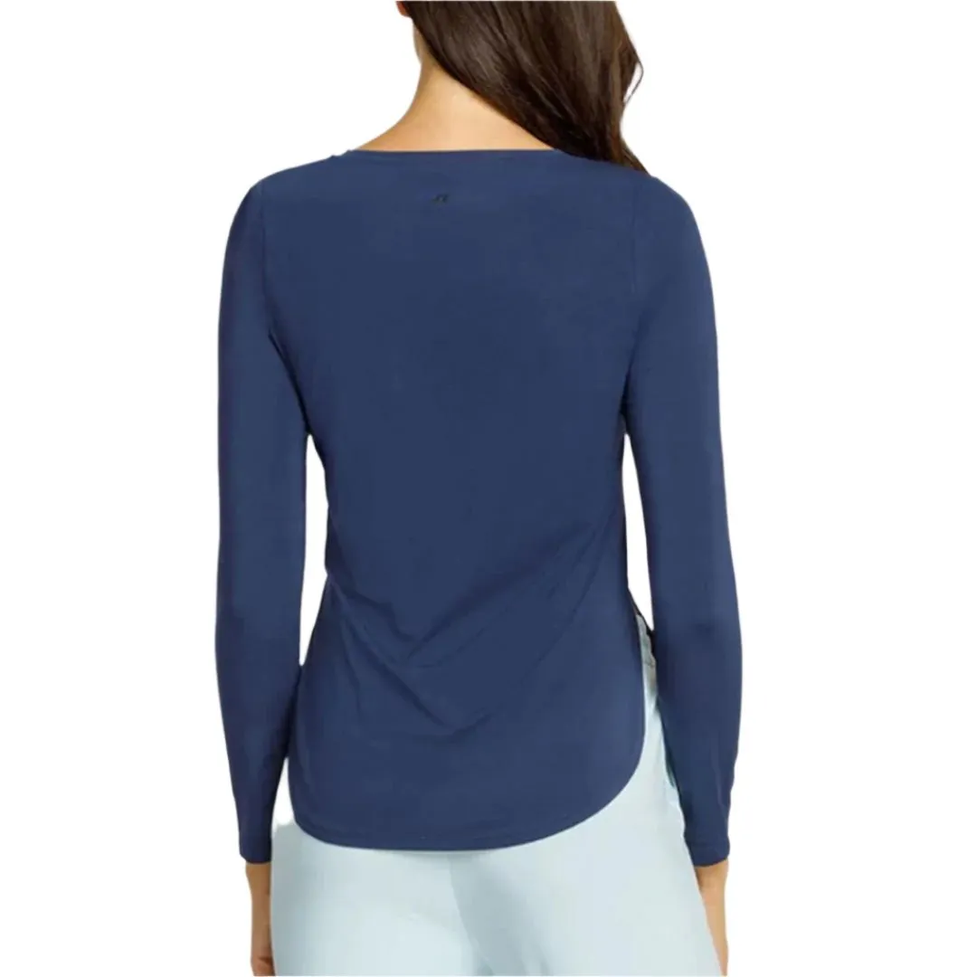 Women's Panem Long Sleeve Tennis Top Navy Blue